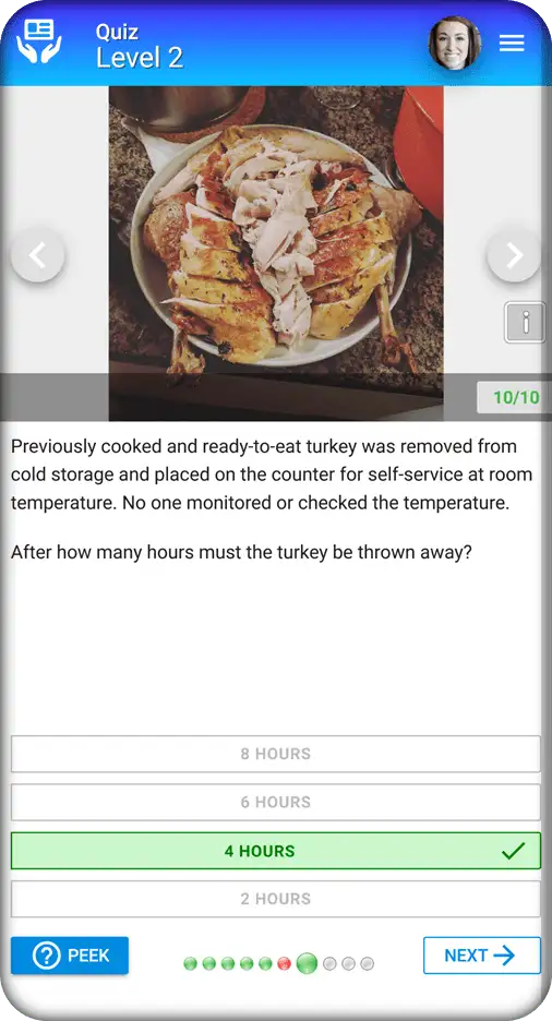 A screenshot of the app displaying a turkey.